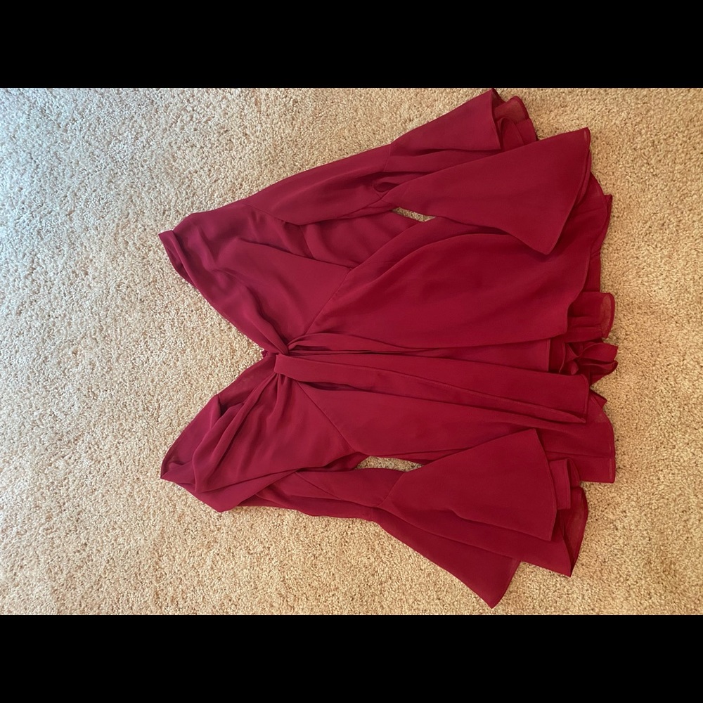 Burgundy romper